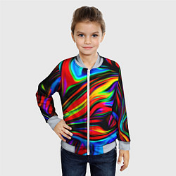 Бомбер детский ABSTRACT, цвет: 3D-серый — фото 2