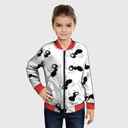 Бомбер детский Муравьи, цвет: 3D-красный — фото 2