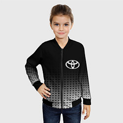 Бомбер детский Toyota, цвет: 3D-черный — фото 2
