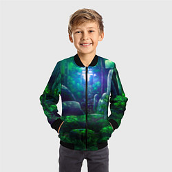 Бомбер детский Дорога в храм, цвет: 3D-черный — фото 2
