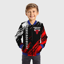 Бомбер детский CHICAGO BULLS, цвет: 3D-синий — фото 2