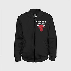 Бомбер детский CHICAGO BULLS, цвет: 3D-черный