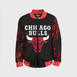 Бомбер детский CHICAGO BULLS, цвет: 3D-красный