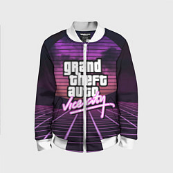 Бомбер детский GTA VICE CITY, цвет: 3D-белый