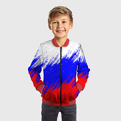 Бомбер детский Россия, цвет: 3D-красный — фото 2
