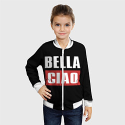 Бомбер детский Bella Ciao, цвет: 3D-белый — фото 2