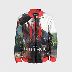 Бомбер детский The Witcher, цвет: 3D-красный