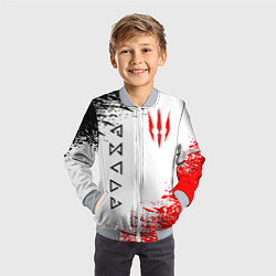 Бомбер детский THE WITCHER, цвет: 3D-серый — фото 2