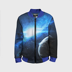 Бомбер детский Космос, цвет: 3D-синий