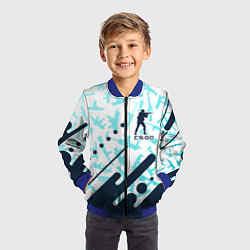 Бомбер детский CS GO КС ГО, цвет: 3D-синий — фото 2