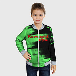 Бомбер детский Kawasaki, цвет: 3D-серый — фото 2