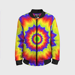 Бомбер детский Tie-Dye, цвет: 3D-черный