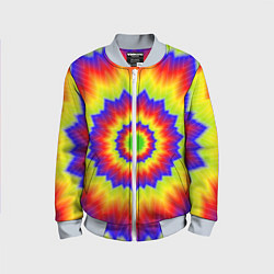 Бомбер детский Tie-Dye, цвет: 3D-серый