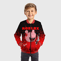 Бомбер детский Roblox Piggy, цвет: 3D-красный — фото 2