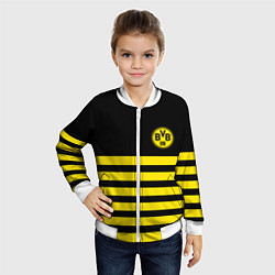 Бомбер детский BORUSSIA, цвет: 3D-белый — фото 2