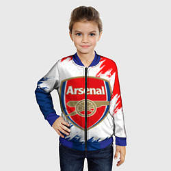 Бомбер детский ARSENAL, цвет: 3D-синий — фото 2