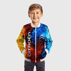 Бомбер детский CITROEN, цвет: 3D-белый — фото 2