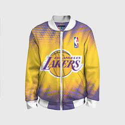 Бомбер детский Los Angeles Lakers, цвет: 3D-белый