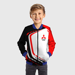 Бомбер детский Mitsubishi EVO Uniform, цвет: 3D-синий — фото 2