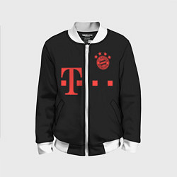 Бомбер детский FC Bayern Munchen 20-21 - black, цвет: 3D-белый