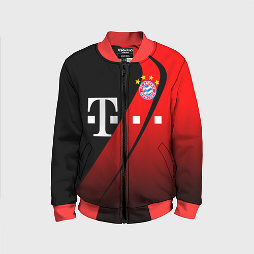 Детский бомбер FC Bayern Munchen Форма / 3D-Красный – фото 1