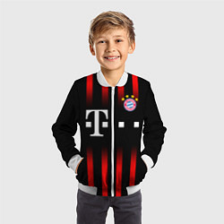 Бомбер детский FC Bayern Munchen, цвет: 3D-белый — фото 2