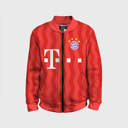 Детский бомбер FC Bayern Munchen униформа / 3D-Красный – фото 1