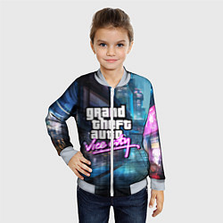 Бомбер детский GTA, цвет: 3D-серый — фото 2