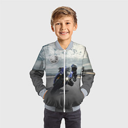 Бомбер детский Yamaha, цвет: 3D-серый — фото 2