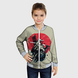Бомбер детский Samurai man, цвет: 3D-серый — фото 2