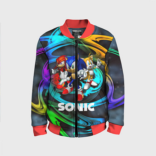 Детский бомбер SONIC TRIO / 3D-Красный – фото 1