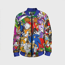 Бомбер детский Sonic, цвет: 3D-синий
