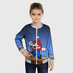 Бомбер детский Mario, цвет: 3D-серый — фото 2