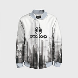 Бомбер детский Cyberpunk 2077 Arasaka, цвет: 3D-серый