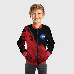 Бомбер детский NASA НАСА, цвет: 3D-красный — фото 2