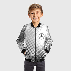 Бомбер детский Mercedes-Benz, цвет: 3D-черный — фото 2