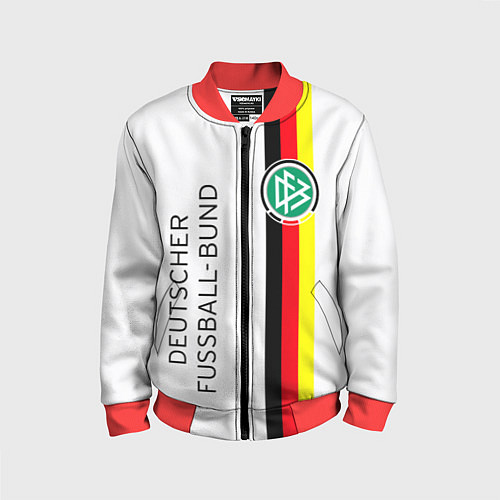 Детский бомбер СБОРНАЯ ГЕРМАНИЯ / 3D-Красный – фото 1