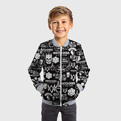 Бомбер детский WATCH DOGS LEGION, цвет: 3D-серый — фото 2