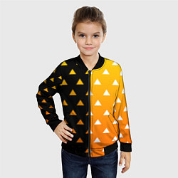 Бомбер детский ZENITSU ЗЕНИТСУ КИМОНО, цвет: 3D-черный — фото 2