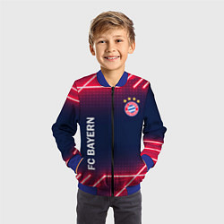 Бомбер детский БАВАРИЯ, цвет: 3D-синий — фото 2