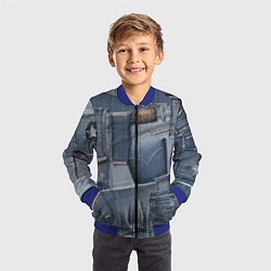 Бомбер детский Jeans life, цвет: 3D-синий — фото 2