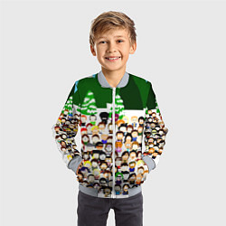 Бомбер детский Южный Парк South Park, цвет: 3D-серый — фото 2