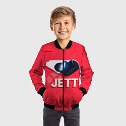 Бомбер детский Jett, цвет: 3D-черный — фото 2