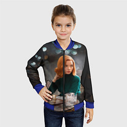 Бомбер детский Queens Gambit Ход Королевы, цвет: 3D-синий — фото 2