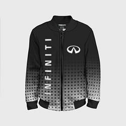 Бомбер детский Infiniti, цвет: 3D-черный