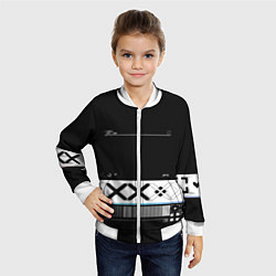 Бомбер детский Desert Eagle: Printstream Black, цвет: 3D-белый — фото 2
