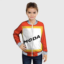 Бомбер детский Сода - MODA, цвет: 3D-серый — фото 2