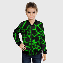 Бомбер детский Cyber cube, цвет: 3D-черный — фото 2