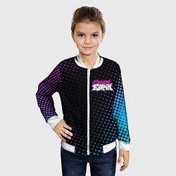 Бомбер детский Friday Night Funkin, цвет: 3D-белый — фото 2