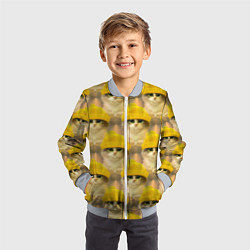 Бомбер детский Котята, цвет: 3D-серый — фото 2